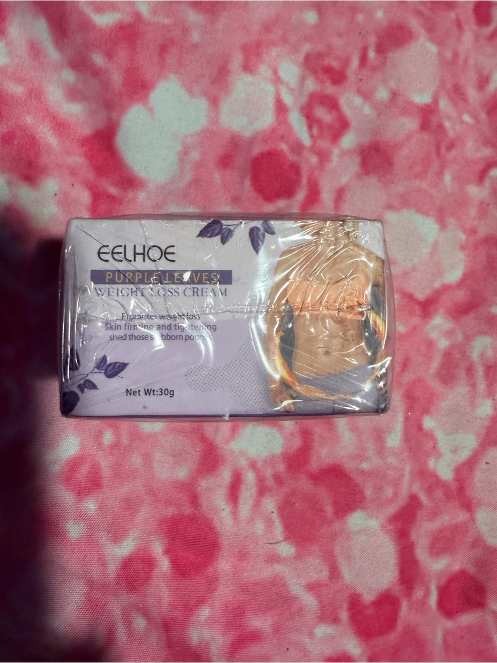 NIB EELHOE Purple Leaves Weight Loss Cream - 30 g RUB ON BELLY OVERNIGHT